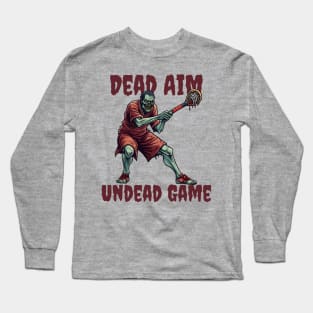 Lacrosse zombie Long Sleeve T-Shirt